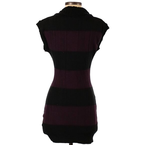 Casual Dress - black/ purple stripes - Picture 2 of 2